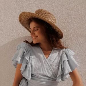 100 linen Women's Green Crop-top